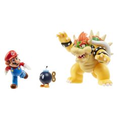 Nintendo Super Mario Bowsers Lava Battle Set Bowser ja Mario Figuurit