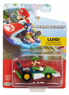 Mario Kart Racers Wave 5 Figuuri autossa, Luigi in Standard Kart 6cm