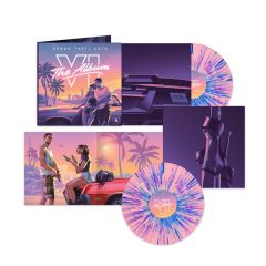 V/A : Grand Theft Auto VI: The Album OST 2-LP, indie exclusive pink/white & blue/white vinyl