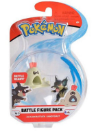 Pokemon Battle Figure Alolan Rattata & Sandygast 5cm Figuurit 2kpl