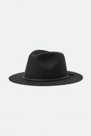 Brixton Wesley Packable Fedora black/black Hattu