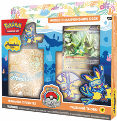 Pokemon TCG World Championships Deck Box Fernando Cifuentes / Crushing Thorn Box Pokemon kortit