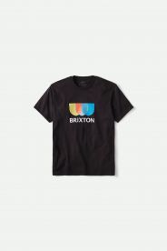 Brixton Alton Stripe S/S STT T-paita musta