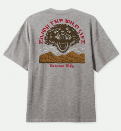 Brixton Mercy S/S heather grey T-paita