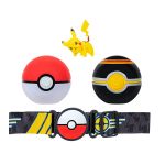 Pokemon Clip n Go Pikachu Figuuri + Poke Ball, Luxury Ball ja Vyö