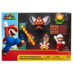 Nintendo Super Mario Lava Castle Diorama 6cm Figuurit