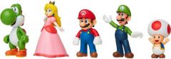 Super Mario Mario and Friends Multi Pack (Mario, Luigi, Princess Peach, Yoshi and Toad) Figuurit 5kpl