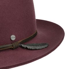 Stetson Fedora Woolfelt meadow mauve Hattu