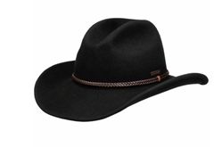 Stetson Western Woolfelt black Hattu
