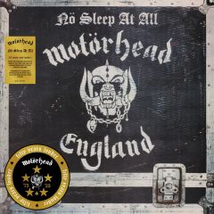 Motörhead : No Sleep At All 50th Anniversary Edition LP, clear with black/white splatter vinyl with poster