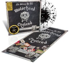 Motörhead : No Sleep At All 50th Anniversary Edition LP, clear with black/white splatter vinyl with poster