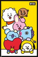 BTS BT21 Pileup Yellow 61 x 91 cm Juliste