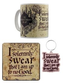 Harry Potter Marauders Map Lahjapakkaus (muki, avaimenperä ja lasinalunen)