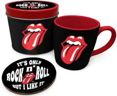 The Rolling Stones Its Only Rock n Roll Lahjapakkaus (peltirasia, muki ja lasinalunen)