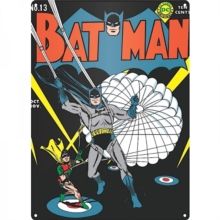 Batman Parachute Logo A3 Steel Sign 
