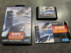 688 Attack Sub Sega Mega Drive *käytetty*