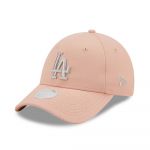 New Era - Los Angeles Dodgers Metallic Logo 9forty pinkki naisten Lippis, säädettävä