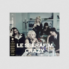 LE SSERAFIM : CRAZY (Japanese Ver.) CD (Limited Edition B - Black Insanity)