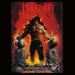 Manowar : Louder Than Hell 2-LP, broken black and red vinyl