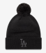 New Era Womens Metallic Bobble Beanie Los Angeles Dodgers MLB Pipo