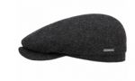 Stetson Driver Cap Wool Herringbone dark grey Hattu