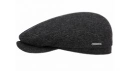 Stetson Driver Cap Wool Herringbone dark grey Hattu