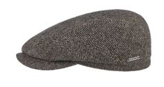 Stetson Driver Cap Wool Herringbone antra-melange Hattu