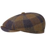 Stetson Hatteras Check Wool cognac/sand/blue Hattu