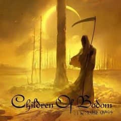 Children of Bodom : I Worship Chaos 10th Anniversary Limited Edition LP, yellow white & black marbled vinyl