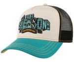 Stetson Trucker Cap Soundbox turquoise/beige Lippis