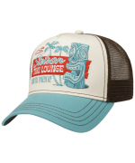 Stetson Trucker Cap Tiki Lounge turquoise/sand Lippis