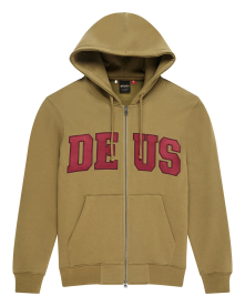Deus Ex Machina Victory Lap olive green Vetoketjullinen huppari