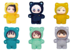 Puremind Cat Plush Puremind Jujutsu Kaisen Cat-Ear Plush Bag Clip Pehmolelu Avaimenperä, satunnainen