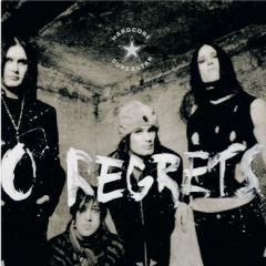 Hardcore Superstar : No Regrets LP, black & crystal clear marbled vinyl