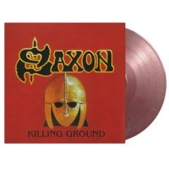 Saxon : Killing Ground LP, red and silver marbled vinyl