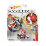 Hot Wheels Mario Kart Red Yoshi Standard Kart 8cm Figuuri autossa