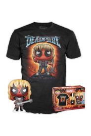 POP! & Tee: Marvel Deadpool Heavy Metal T-paita ja figuuri