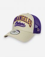 New Era Script EF Trucker Los Angeles Lakers NBA 9forty A-Frame lippis