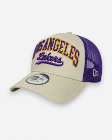 New Era Script EF Trucker Los Angeles Lakers NBA 9forty A-Frame lippis