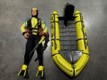 Hasbro Action Man Scuba Diver + Mission Raft Action Figuuri *käytetty*