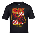 AC/DC Back In Black Tour 1980 T-paita