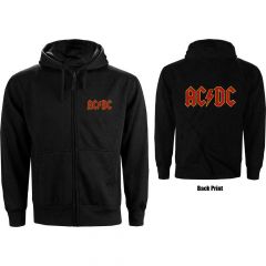 AC/DC Logo Vetoketjullinen Huppari
