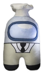 Among Us S2 20cm Pehmolelu, harmaa