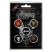 Venom Black Metal Pinssit 5kpl