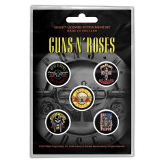 Guns n Roses Bullet Logo Pinssit 5kpl