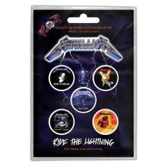 Metallica Ride The Lightning Pinssit 5kpl