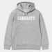 Carhartt WIP Hooded College Sweatshirt Grey Heather/White