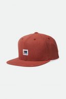 Brixton Alton MP Snapback lippis dark brick hemp