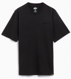 Dickies Plentywood dble dye/acid wash black T-paita
