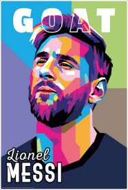 Football Player Lionel Messi GOAT 61 x 91cm Juliste (167)